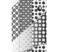 AMPHISBAENA artfully designed sketchbooks, journals and planners - #3 Flower in black & white: A5 notebook with 200 artistically illustrated, lined pages