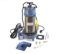 Ampika QW-1801DF Pompe fécale avec broyeur et flotteur pour eaux usées, 1800 W, 21 000 l/h, hauteur d'impulsion max. 5 m