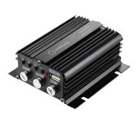 Renkforce RF-CMP-202 Ampli auto 2 canaux 100 W Lecture audio Bluetooth®/USB, Réglage volume/basses/aigus