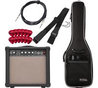 Ampli Guitare Electrique 15W Pack Debutants avec Housse Cable Sangle Plectres