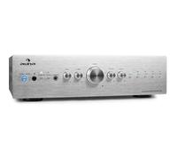 Auna Amplificateur Hifi stéréo 2 canaux, Contrôle basses et aigus, Télécommande, AUX