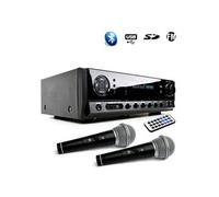 AMPLI HIFI STEREO KARAOKE Home-cinéma LTC Auio ATM6500BT 100W + 3x20W + USB Bluetooth FM AUX DVD + 2 MICROS