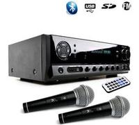AMPLI HIFI STEREO KARAOKE Home-cinéma LTC Auio ATM6500BT 100W + 3x20W + USB Bluetooth FM AUX DVD + 2 MICROS