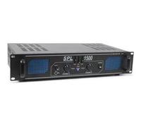 Skytec SPL-1500-EQ Ampli HiFi PA égaliseur 3 bandes 3x RCA 1x AUX 2x 750w max.