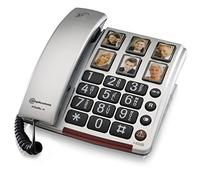 amplicomms BIGTel 40, téléphone grande touche, argent