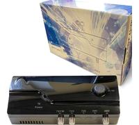 Amplificateur 2 Sorties TV/Gain réglable 25 dB/Amplificateur Antenne TV/Ampli pour TNT HD Signal UHF 10-25 dB/VHF 0-15 dB