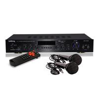 Amplificateur 240 W Party USB Receiver Système de musique AUX Bluetooth MP3 en kit avec deux microphones