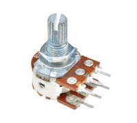 Amplificateur à arbre à 6 broches WH148 B1K B2K B5K B10K B20K B50K B100K B500K, double potentiomètre stéréo 1K 5K 10K 50K 100K 500K 1M Ohm, 5 pièces(10K Ohm)