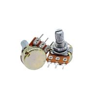 Amplificateur à double potentiomètre stéréo WH148 B1K B2K B5K B10K B20K B50K B100K B500K, 3 broches, 15mm, 100 pièces, 1K 2K 5K 10K 50K 100K(100K Ohm)