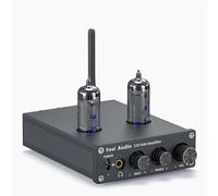 Amplificateur à tubes Bluetooth Récepteur stéréo 2 canaux Classe D Mini ampli de puissance numérique Hi-Fi Préampli Casque intégré compact pour haut-parleurs passifs domestiques avec tubes à vide 6J4