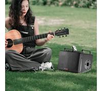 Amplificateur acoustique portable de 40 W pour guitare avec batterie rechargeable, double canal et effets