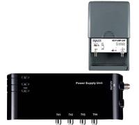 Amplificateur + Alimentation 4 Sorties Tv Pour Antenne Terrestre Tnt/Préamplificateur Hdtv Ampli Pour Tnt Hd Signal