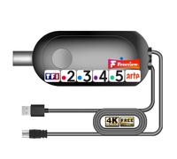 Amplificateur Antenne TV - 2026 Booster de Signal pour TNT/DVB-T2 - Compatible Télévision Numérique, Full HD et 4K UHD - Amélioration de la Réception Stable - Installation Facile avec Câble Coaxial