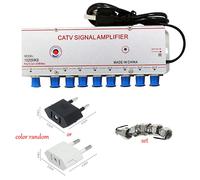 amplificateur antenne tv,Boîtier de télévision numérique CATV,30dB,antenne amplificateur de Signal intérieur,220V 50/60Hz,1 in 8