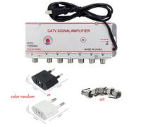 amplificateur antenne tv,Boîtier de télévision numérique CATV,30dB,antenne amplificateur de Signal intérieur,220V 50/60Hz,1 in 6