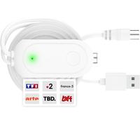 Amplificateur Antenne TV Booster Signal TNT HD 4K Compatible Antenne TV Intérieure et Extérieure Réception Stable & sans Parasites Connexion USB Facile