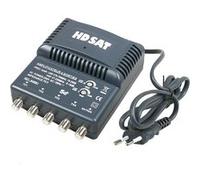 HDSAT Amplificateur d'antenne TV TNT 4 sorties intérieur 220V – Gain 25 dB