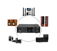 Amplificateur Audio, 5 Ch hifi Amplificateurs audio de karaoké Bluetooth AMPLIFICIER AUDIO KARAOKE BLUETOOTH USB FM Disque SD