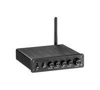 Amplificateur audio, Amplificateur Bluetooth for caisson de basses, HiFi 2.1, amplificateur puissance numérique 50 W x + 100 Pour la maison et le karaoké