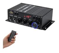 Amplificateur Audio Bluetooth 5.0 AK-390 400W+400W 2.0 CH HiFi Stereo Amp Receiver avec USB, SD, AUX, Télécommande, Antenne FM pour Voiture Home Speaker Bar Party