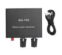 Amplificateur Audio Domestique 2 Canaux, 1 Entrée 2 Sorties, Amplificateur de Haut-Parleur 3,5 Mm, Distributeur Audio Stéréo, Mini Amplificateur pour Boîtier TV MP3 CD DVD