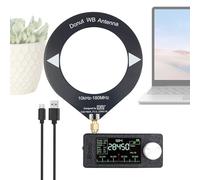 Amplificateur Audio Domestique, Amplificateur FM Maison, avec Antenne Écran IPS 23 cm Batterie 800mA Affichage HD Lecteur USB LSB pour Camion Garage Maison Bureau Hommes DJ Ordinateur RV Bar Karaoké