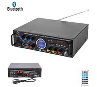 Amplificateur Audio Stéréo 3 Canaux Microphone FM USB Bluetooth Karaoke AS-06128