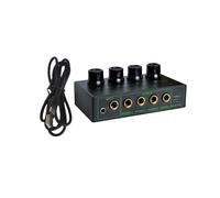 Amplificateur Audio Stéréo 4 Canaux à Faible Bruit, Amplificateur de Casque Professionnel pour Mixeur de Son, PC, Guitare, SET 1