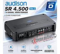 Audison SR 4.500 - Amplificateur pour Voiture 4 canaux 4x125W