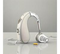 Amplificateur auditif à crochet d'oreille, assistance auditive, rechargeable USB, convient aux personnes âgées, annulation intelligente du bruit, aide auditive invisible avec contrôle du volume Polyét