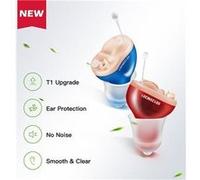 Amplificateur auditif invisible protection -Bleu Oreille gauche
