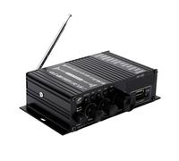 Amplificateur Bluetooth AK380 HiFi Audio Karaoké Amplificateur Home Cinéma 2 Canaux Amplificateur de Puissance Classe D Entrée USB SD AUX