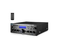 Pyle Amplificateur Bluetooth Stéréo sans Fil pour la Maison - Amplificateur Multi-Canaux 200W avec Récepteur Audio, HDMI, Optique/Phono/Coaxial, Radio FM, USB/SD, AUX,RCA, Entrée Micro- Télécommande