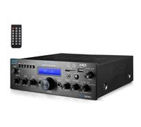 Pyle Amplificateur Bluetooth Stéréo sans Fil pour la Maison - Amplificateur Multi-Canaux 200W avec Récepteur Audio, HDMI, Optique/Phono/Coaxial, Radio FM, USB/SD, AUX,RCA, Entrée Micro- Télécommande