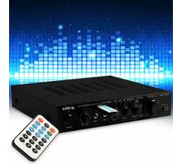 Amplificateur Bluetooth Système de Karaoké Fête Stéréo USB MP3 Entrée Microphone