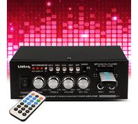 Amplificateur Bluetooth Télécommande Karaoké Audio Musique 2x 25 Watt USB SD MP3