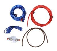 Amplificateur Câble Alimentation, Kit de Câblage, Longueur Optimale et Protection Anti - interférence - Conductivité Élevée et Installation Facile pour Caisson de Basse et Klaxon