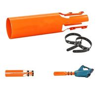 Amplificateur d'air pour Souffleur de Feuilles 2.0, Adaptateur de Buse à DéBit d'air Doublé pour Souffleurs éLectriques/sans Fil, pour Feuilles MouilléEs, Neige(Orange)