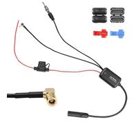 Amplificateur d'Antenne Autoradio Dab 12V Compatible avec Radio FM/AM, Amplificateu de Signal Car pour Sony, Blaupunkt, Pioneer, SUV, Camping,etc