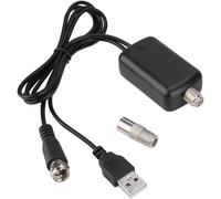 Amplificateur d'antenne de TV HD 25 DB Augmentation de Signal Intérieur USB TV Canal à Haut Gain Impulsion pour Canaux Locaux Gratuits 4K HD 1080P VHF UHF(Q632)