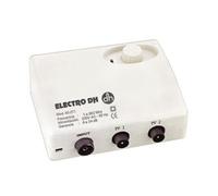 Amplificateur d'antenne Electro DH, pour TNT, faible bruit, réglage du gain de 0 à 24 dB, avec commutateur, 60.271