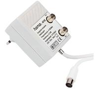 Amplificateur d'antenne HAMA pour deux appareils - Connecteur Coax - Blanc