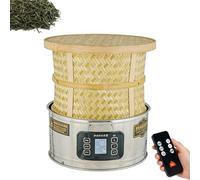 Amplificateur d'arôme de thé électrique avec panier en bambou, contrôle de la température de 30-150 ℃, fonction minuterie et affichage LED.