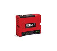 Amplificateur de basses audio 4 canaux 200 WRMS haute puissance avec filtre subsonique et filtre passe-bas stable @ 2 ohm, indicateurs LED, spécialisation du son, rouge - BEAT800.42RED