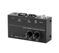 Amplificateur De Casque, Microphone, Mélangeur D'agrandissement, Adapté À La Parole/Diffusion En Direct, Préamplificateur De Casque 6.35mm Et 3.5mm