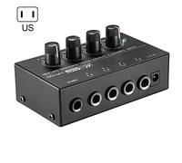 Amplificateur de casque stéréo à 4 canaux, Ultra Compact, noir, prise US, prise AU, prise UK, prise ue, Ha400