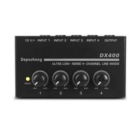 Amplificateur de console de mixage 4 canaux DX400 mélangeur audio professionnel interface mono ligne ultra compacte à faible bruit