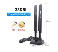 Amplificateur de couverture de signal WiFi longue portée extérieur,antenne externe,amplificateur cellulaire pour ElecCPE MC801a,routeur 42dbi 5G,4G,3G,2G - Type TypeB SMA Male