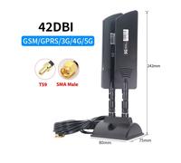 Amplificateur de couverture de signal WiFi longue portée extérieur,antenne externe,amplificateur cellulaire pour ElecCPE MC801a,routeur 42dbi 5G,4G,3G,2G - Type TypeA TS9