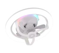 Amplificateur de flux d'air parfumé 3 en 1 avec ventilateur de plafond rotatif et réglage de la lumière réglable pour la relaxation à la maison, sommeil apaisant, relaxant, lumière d'ambiance